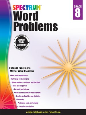 cover image of Word Problems, Grade 8